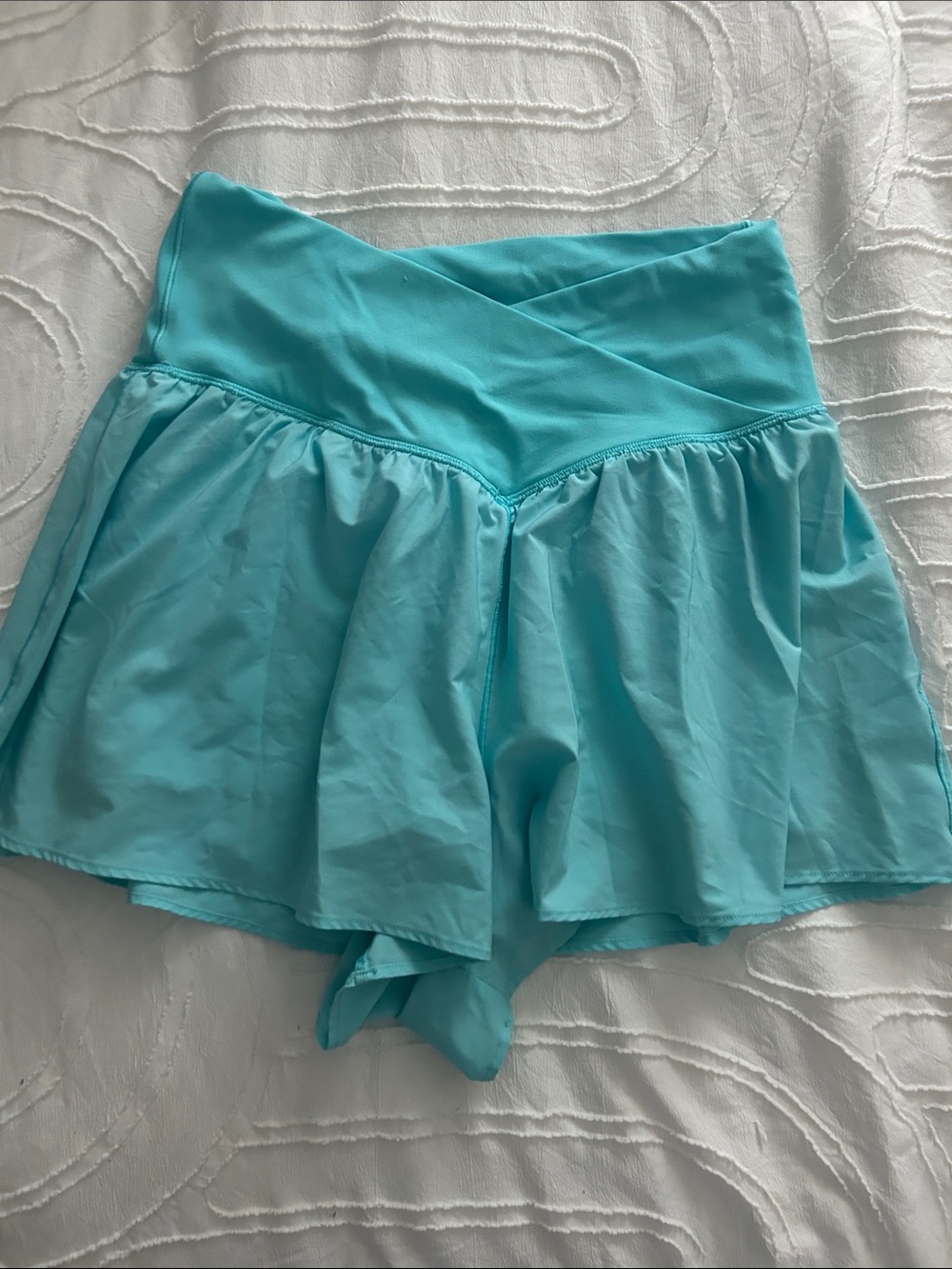 aerie Aqua Blue Athletic Skort Shorts